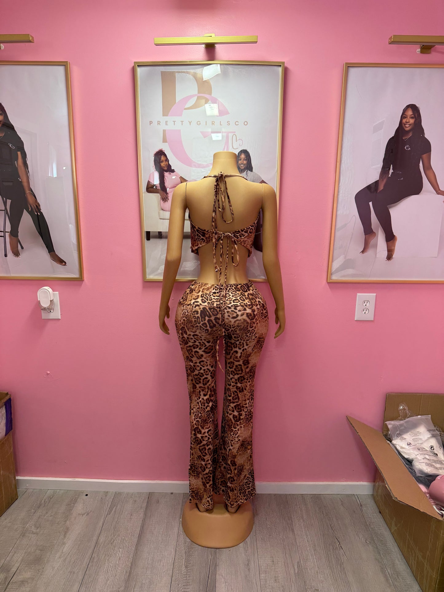 Two Piece Cheetah Set