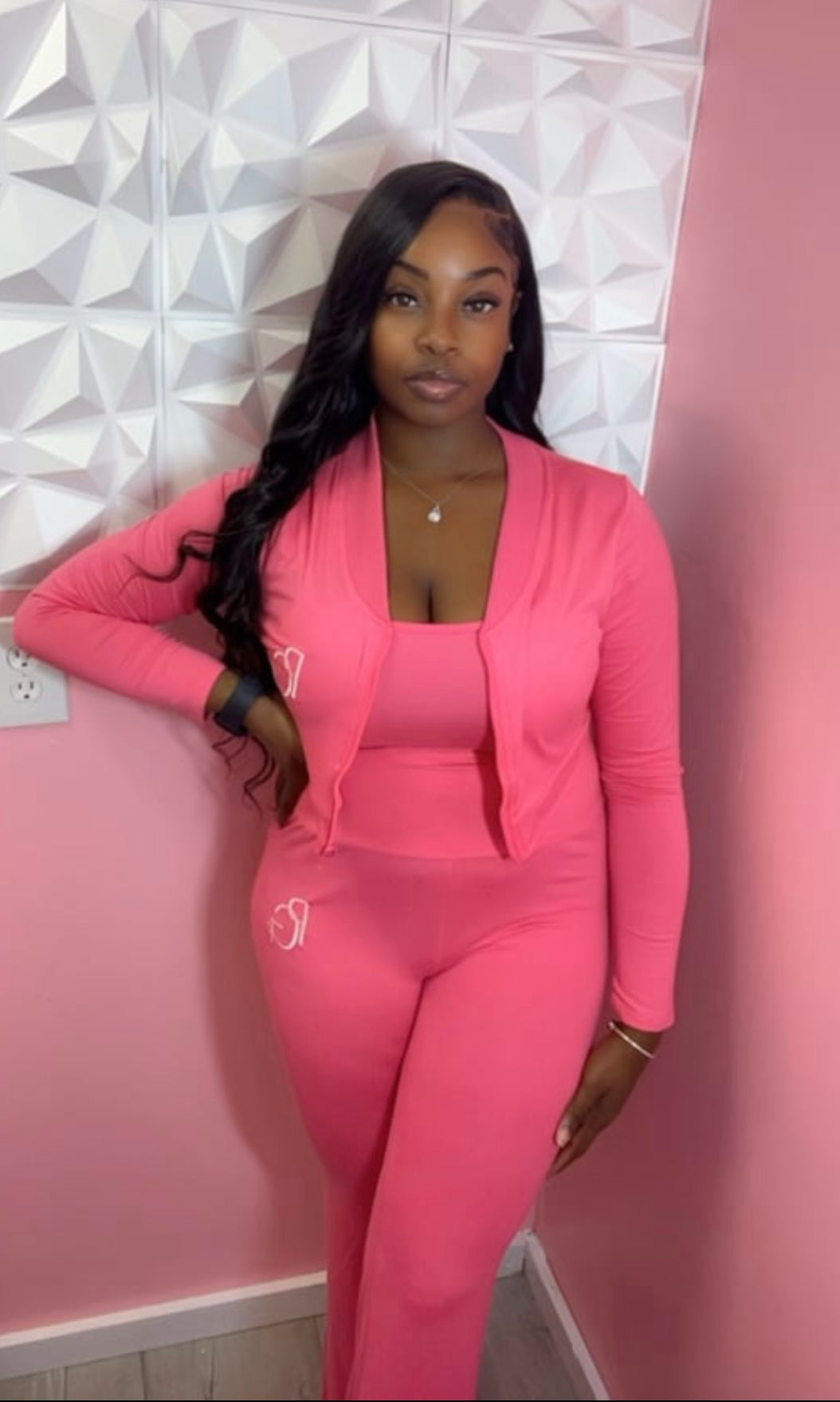 Pink Three Piece Set
