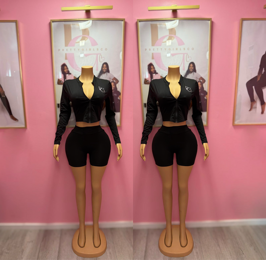 Black Two Piece Set