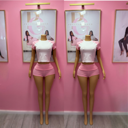 Pink and White Set