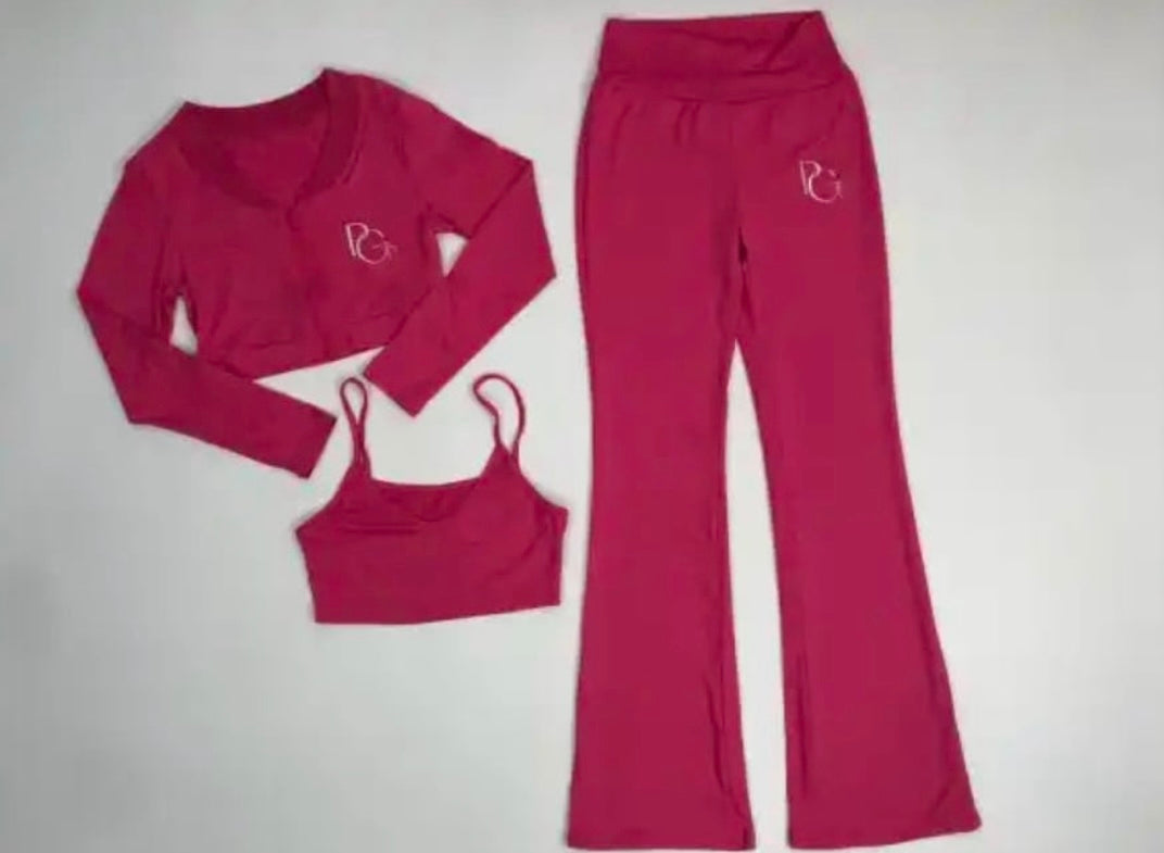 Pink Three Piece Set