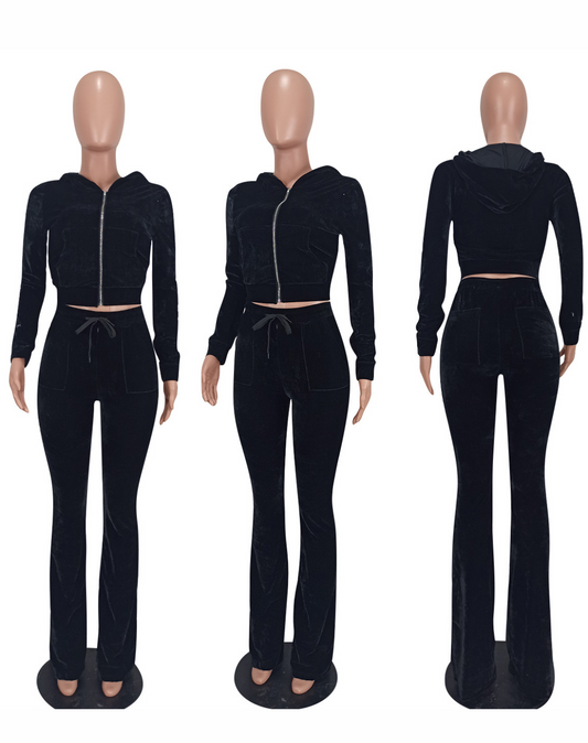 Black Velvet Set