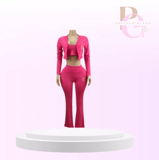 Pink Three Piece Set