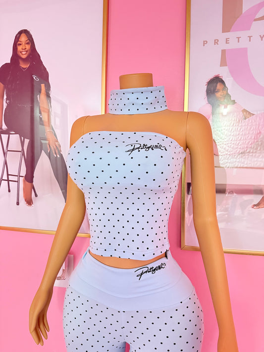 Blue Polka Dot Set