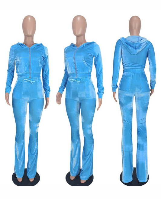 Blue Velvet Set