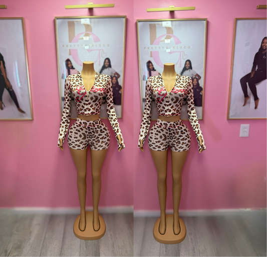 Pink Cheetah Set