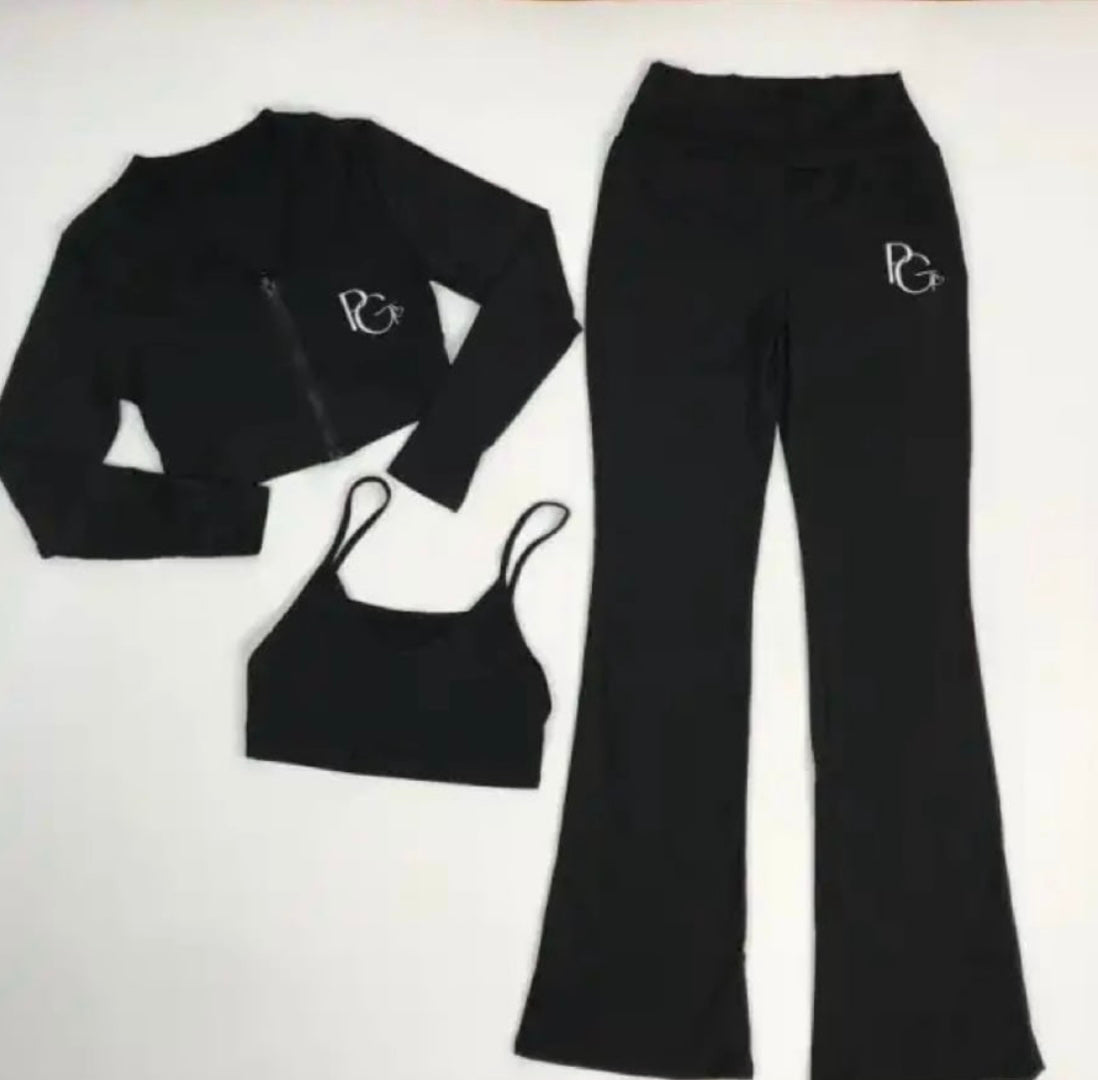 Black Three Piece Set