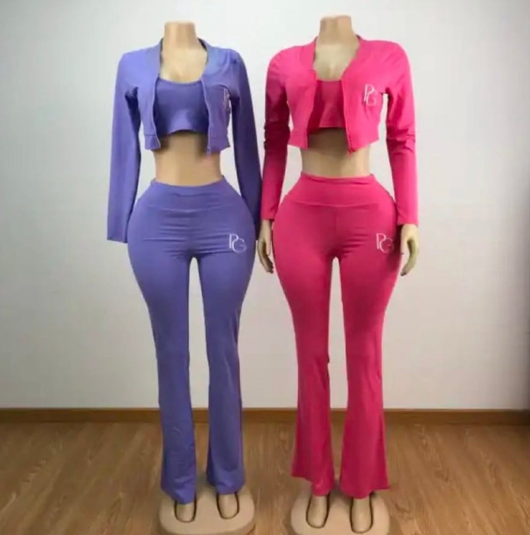 Pink Three Piece Set