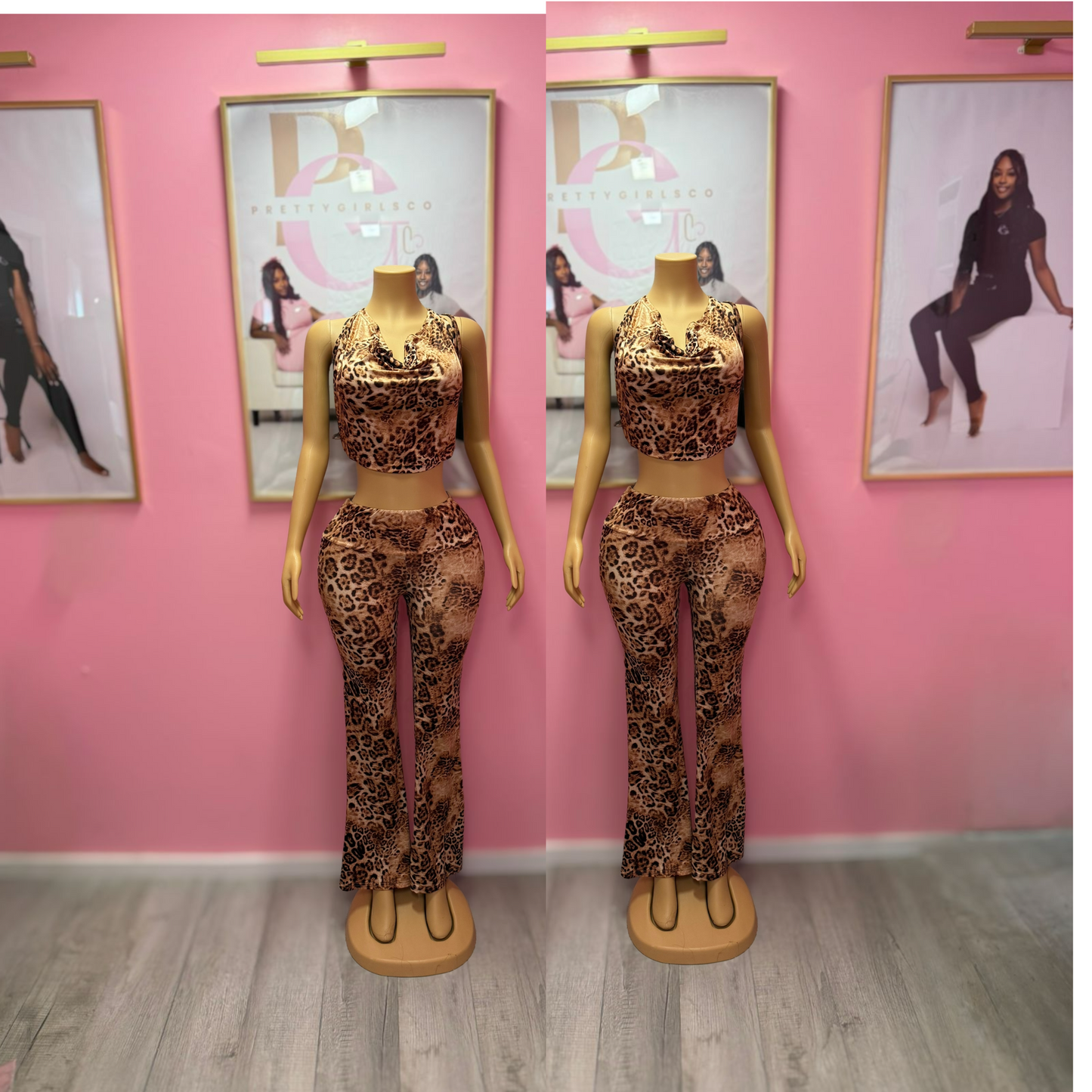 Two Piece Cheetah Set