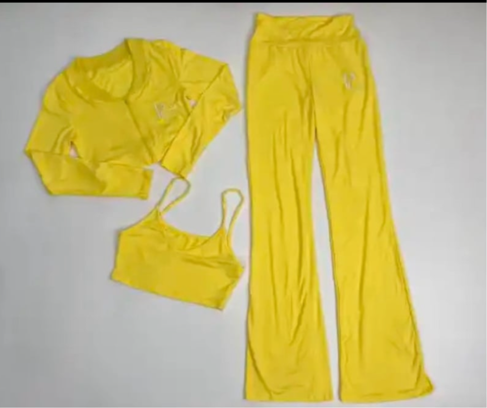Yellow Three Piece Set