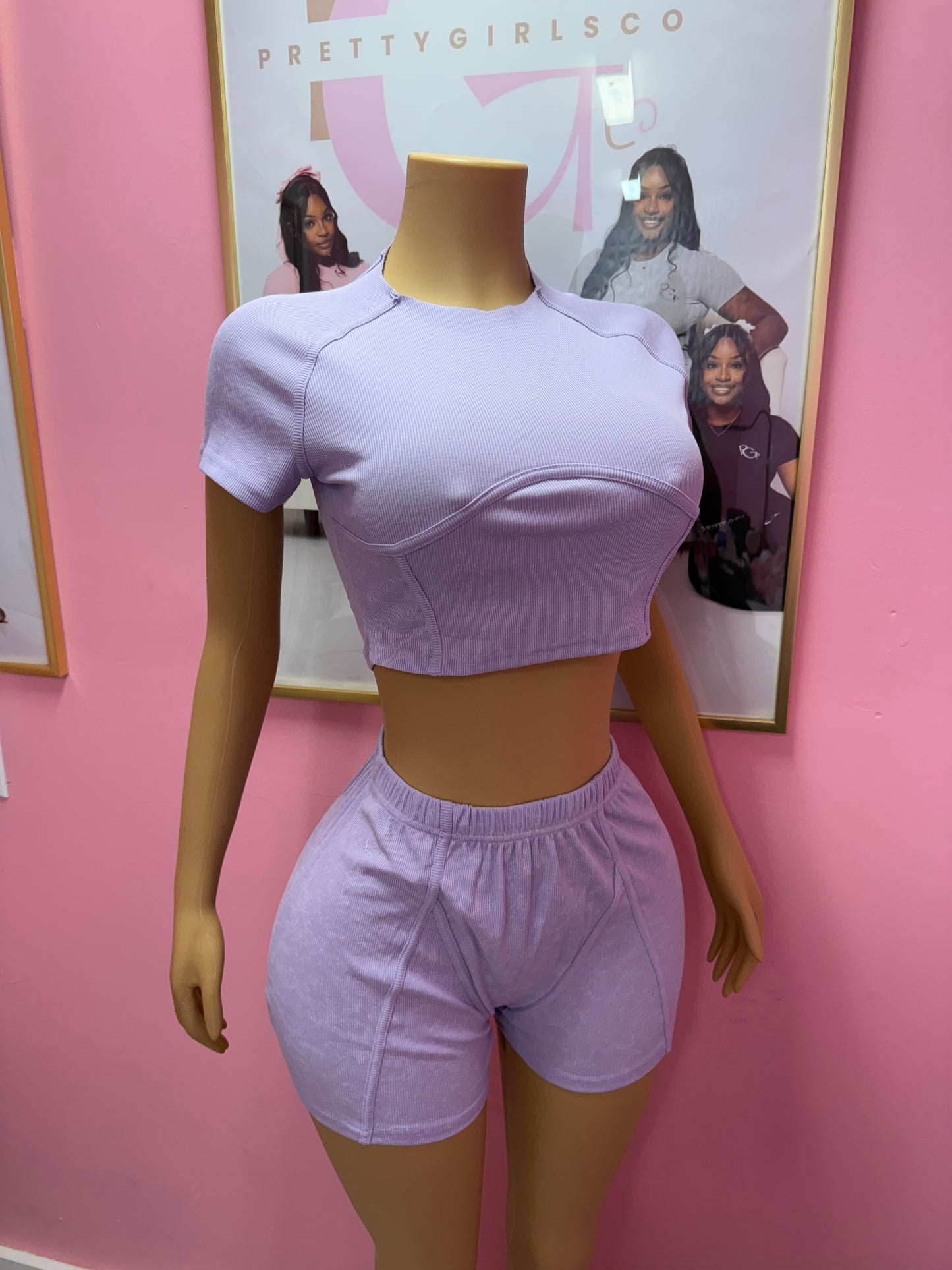 Purple Two Piece Set